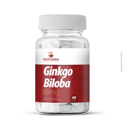 Ginkgo Biloba 60mg 60 Cápsulas