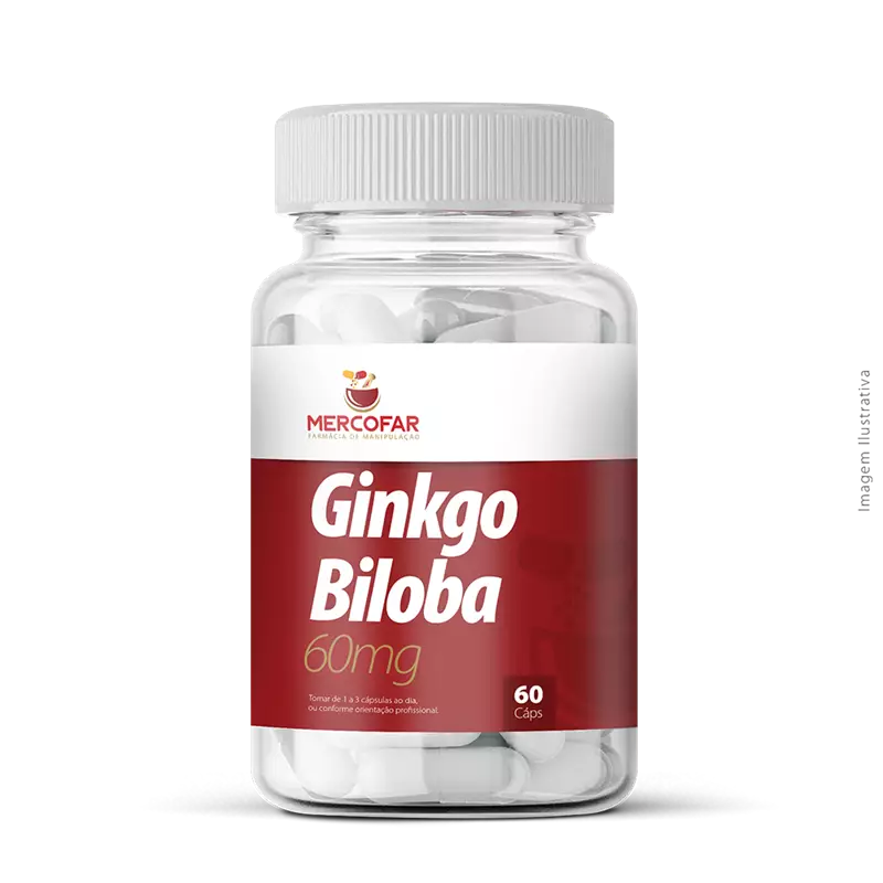 Ginkgo Biloba 60mg 60 Cápsulas
