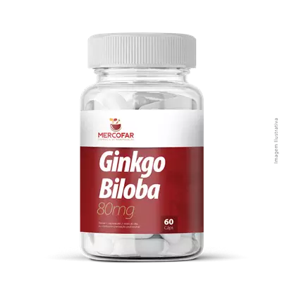 Ginkgo Biloba 80mg 60 Cápsulas