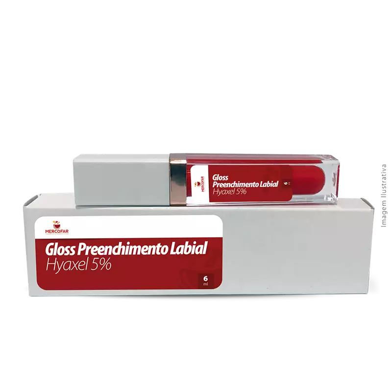Gloss Preenchimento Labial  Hyaxel 5%  6 ml