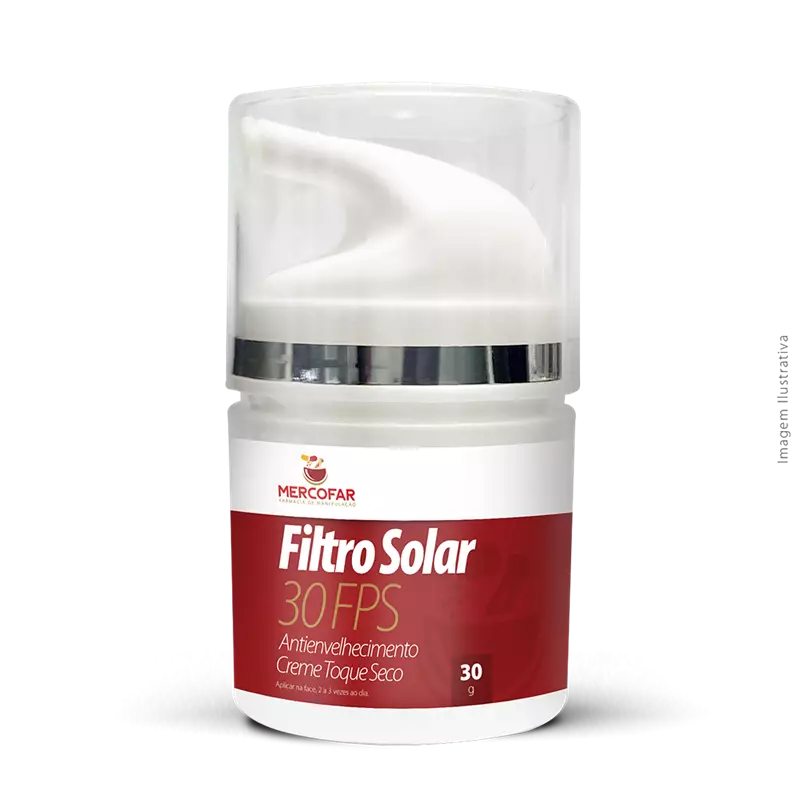 Filtro Solar Anti Idade Creme Toque Seco 30FPS  30g